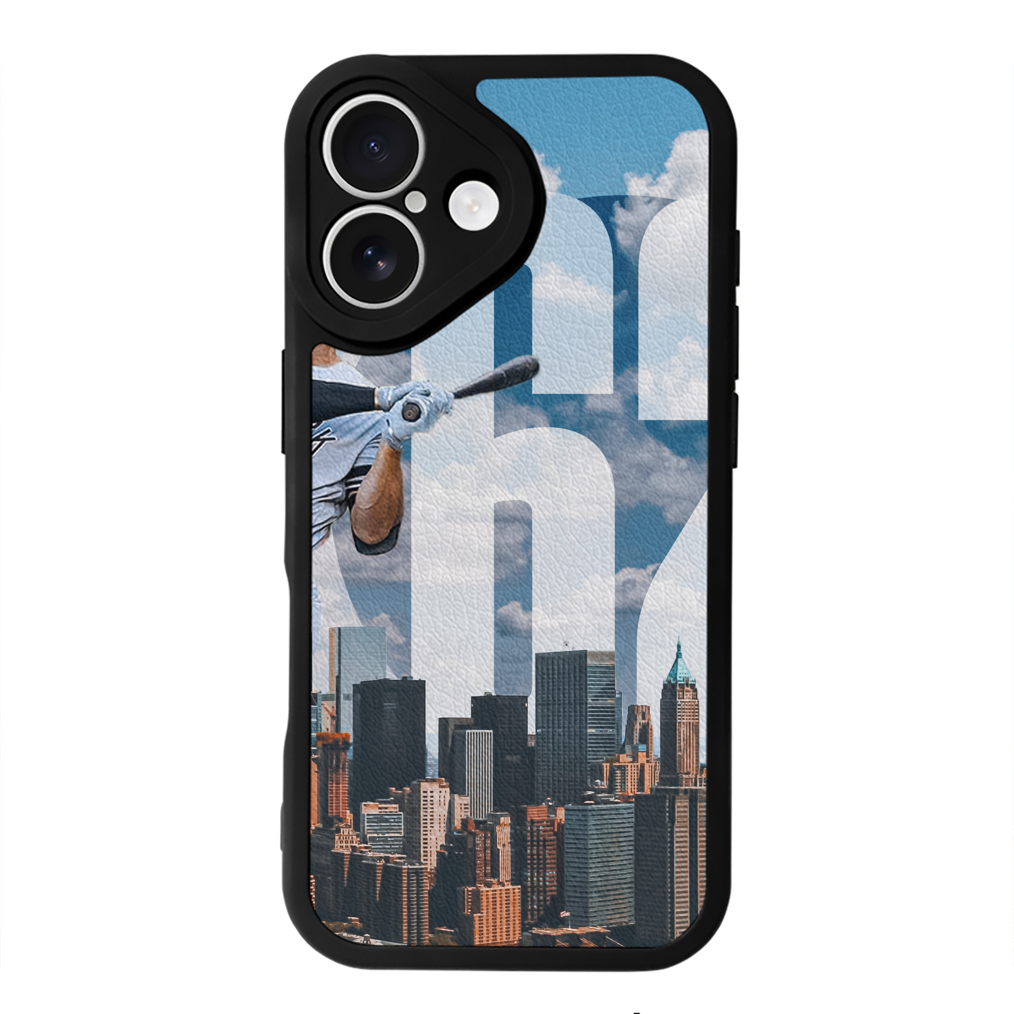 Aaron Judge 62 Home Runs IPhone 16 Silicone Leather Case – UV Print, Lambskin Texture – Perfect Fit, Wireless Charging Compatible, Scratch Resistant, Precise Cutouts – Stylish Protection For IPhone 16